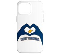 West Virginia Corazón Manos Montaña Estado WVA 304 Raíces Carcasa para iPhone 16 Pro MAX