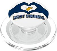 West Virginia Corazón Manos Montaña Estado WVA 304 Raíces PopSockets PopGrip para MagSafe