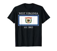 West Virginia Flag 35th US State 1863 West Virginian Camiseta