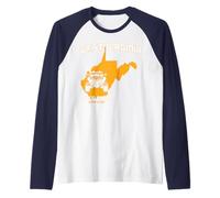 West Virginia Off Road UTV WV Recuerdo local de cuatro ruedas Camiseta Manga Raglan