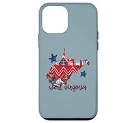 West Virginia USA 4 de julio Patriotic State Home Stars Carcasa para iPhone 12 mini