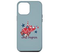 West Virginia USA 4 de julio Patriotic State Home Stars Carcasa para iPhone 12 Pro Max
