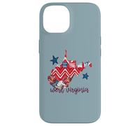 West Virginia USA 4 de julio Patriotic State Home Stars Carcasa para iPhone 14