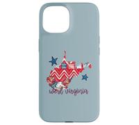 West Virginia USA 4 de julio Patriotic State Home Stars Carcasa para iPhone 15