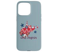 West Virginia USA 4 de julio Patriotic State Home Stars Carcasa para iPhone 15 Pro Max