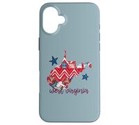West Virginia USA 4 de julio Patriotic State Home Stars Carcasa para iPhone 16 Plus