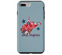 West Virginia USA 4 de julio Patriotic State Home Stars Carcasa para iPhone 7 Plus/8 Plus