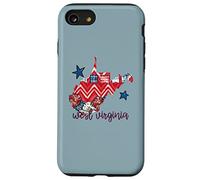 West Virginia USA 4 de julio Patriotic State Home Stars Carcasa para iPhone SE (2020) / 7 / 8