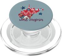 West Virginia USA 4 de julio Patriotic State Home Stars PopSockets PopGrip para MagSafe