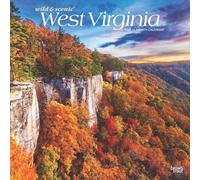 West Virginia Wild & Scenic 2025 12 X 24 Inch Monthly Square Wall Calendar Plastic-Free