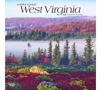 West Virginia Wild & Scenic 2026 12 X 24 Inch (Hanging) Monthly Square Wall Calendar Plastic-Free