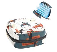 West Wild - Kit retro para niñas Cowgirls Rodeo para primer período, bolsa menstrual para tampón, soporte para almohadilla de lactancia con cremallera, organizador de servilletas sanitarias
