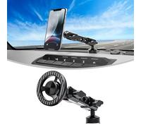 West-xingzhe Soporte magnético para teléfono para Ford Bronco 2021-2026 2/4 puertas ajustable 360°, para accesorios Ford Bronco, tornillos OEM instalación de montaje en tablero (no para Bronco Sport)