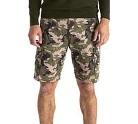 westAce Pantalones cortos de combate cargo para hombre, 100% algodón, 6 bolsillos, chinos, verano, trabajo, seguridad, esencial, media cintura 32-44, Camuflaje Oliva, 38