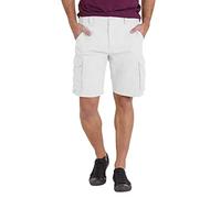 westAce Pantalones cortos de combate de carga para hombre, 100% Coton, 6 bolsillos, chinos de verano de seguridad para el trabajo, pantalones esenciales para toda la cintura 32-44, blanco, 52