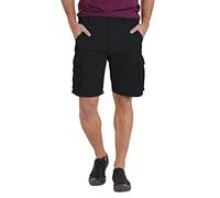 westAce Pantalones cortos de combate de carga para hombre, 100% Coton, 6 bolsillos, chinos, verano, trabajo, seguridad, esenciales, medios, pantalones, toda la cintura, 32-44, Negro, 36