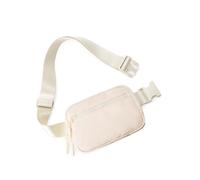 WESTBRONCO Riñonera para Mujeres y Hombres, Bolsa de cinturón con 4 Bolsillos con Cremallera, riñonera Ligera con Correa Ajustable para Entrenamiento, Correr, Senderismo, Beige