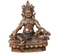 WESTCH Figuritas de Buda Feng Shui de latón, Dios de la Riqueza, Estatua, decoración para el hogar y la Oficina, Regalo, Escultura Ornamental, Prosperidad 0825