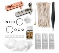 WestCH Kit de Reparación Universal Pedernal Mechero Gasolina con Algodón, Mechas,Resorte, Almohadilla de Fieltro,Algodón,Metal Juntas para Zippo la Mayoría de los Mecheros