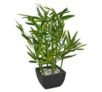 Westcharm Planta de bambú Artificial, exuberante bambú Artificial en Maceta con Piedras de río Referencia del Producto: HD222717