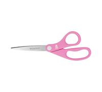 Westcott multiusos tijeras de acero inoxidable de lazo rosa con BCA Pin, 8 ", color rosa (5 unidades)