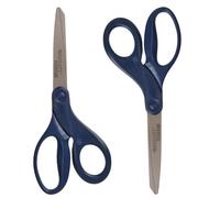 Westcott 17509 Tijeras de titanio de 20,32 cm, punta roma, color azul marino