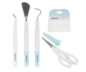 Westcott 17858 - Juego de 6 accesorios para manualidades para máquinas de corte Cricut, herramienta de plóter DIY para vinilo, papel, lámina de planchado y más