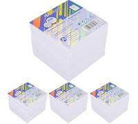 Westcott Bloc de notas blanco, 700 hojas | Bloc de notas encolado con hojas blancas de 9 x 9 cm | Papel con certificación FSC, 80 g/m² | E-733182 00 (Paquete de 4)