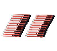 Westcott Cutter E-84001 00 Premium hoja 9 mm, cubierta de plástico (lote de 24) -noir/rojo