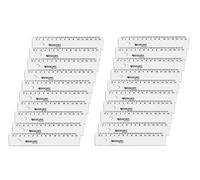 Westcott E-10150 BP-I - Regla (plástico, 15 cm, 20 unidades), transparente