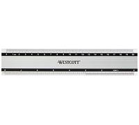 Westcott E-10190 00 - Regla de aluminio, 20 cm