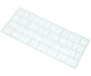 Westcott E-10610 00 - Plantilla para escribir, color azul claro, 10 mm