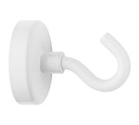 Westcott E-10829 00 - Gancho magnético de neodimio, 48 mm, fuerza de sujeción hasta aprox. 60 kg, color blanco