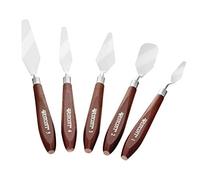 Westcott E-40200 00 - Juego de espátulas para pintar, color marrón/plata, 17,5-22,5 cm, 5 5