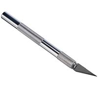 Westcott Bisturí E-84010 00 – mango de metal, cuchilla reemplazable, 12 cm, plata