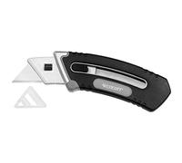Westcott E-84029 00 Cuchillo de Utilidad Plegable, Cortador ergonómico con Mecanismo telescópico, Negro