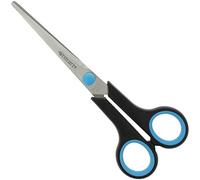 Westcott Easy Grip - Tijeras, 18 cm, color azul/negro