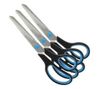 Westcott Easy Grip - Tijeras, 20.1 cm, color azul/negro (Paquete de 3)