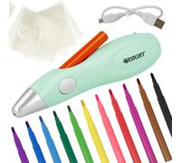 Westcott Electric paint spray pen, airbrush set for kids with 12 felt pens and 1