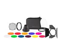 Westcott FJ80 Creative Pack - Modificadores de flash de cabeza redonda apilables con bloqueo giratorio