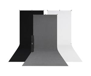 Westcott Juego de fondos de barrido X-Drop 3-pack (5' x 12')