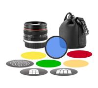Westcott Kit de lentes de 50 mm f/1.4 para accesorio para Lindsay Adler Optical Spot Kit - Incluye 3 gobos y geles de color creativos