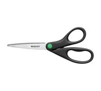 Westcott KleenEarth - Tijeras de acero inoxidable reciclado, 20,3 cm rectas, color negro