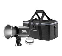 Westcott L120-B - Luz de video LED COB bicolor (120 W) - Control de aplicación, iluminación continua silenciosa, 9 efectos integrados, 23900lux/1 m, 2700K-6500K, 98 CRI, 99 TLCI, 92 SSI, soporte