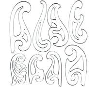 Westcott Lettercraft - Juego de French Curve Set (fc-8)