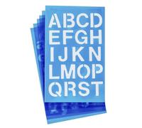 Westcott Lettercraft Stencil, 3/4-inch y 2,54 cm personajes, fuente Helvetica (SH134/15844)