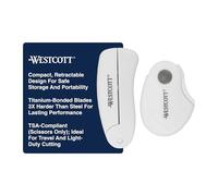 Westcott - Minis de titanio para manualidades y costura, incluye tijeras y rotativas, juego de 2 piezas