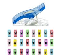 Westcott Pinzas para Coser, 60 Unidades | Pinzas de Colores con Resorte metálico Resistente | Antideslizantes Gracias a Sus Puntas de fijación | 10 mm de Ancho | E-11000 00