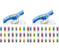 Westcott Pinzas para Coser, 60 Unidades | Pinzas de Colores con Resorte metálico Resistente | Antideslizantes Gracias a Sus Puntas de fijación | 10 mm de Ancho | E-11000 00 (Paquete de 2)