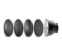 Westcott Reflector de paraguas ancho de 55 grados con rejillas de panal (compatible con FJ400, Godox, montaje Bowens)